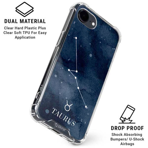 Taurus Constellation iPhone 16e Clear Case